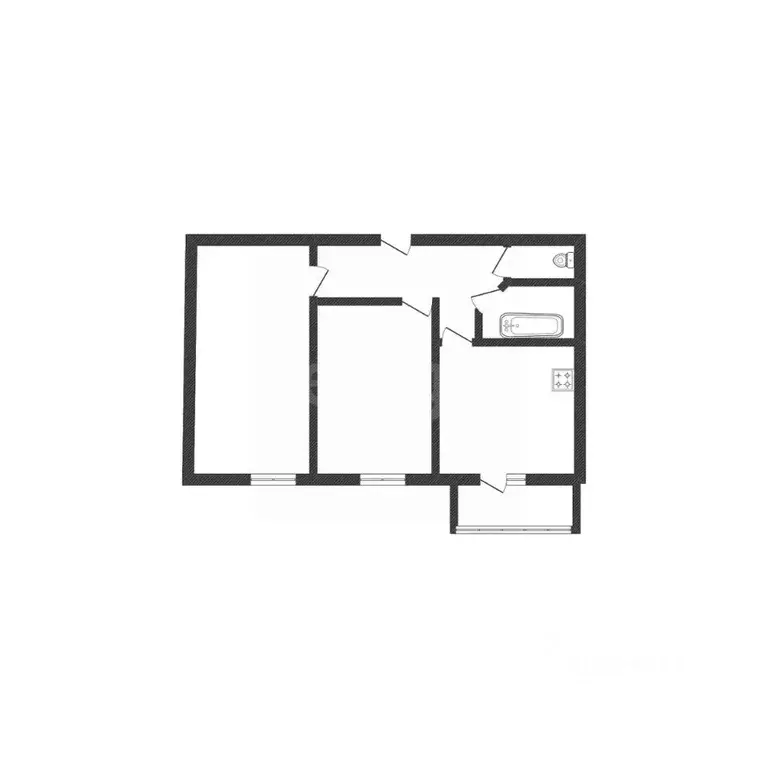 2-к кв. Смоленская область, Смоленск ш. Киевское, 57 (46.0 м) - Фото 1