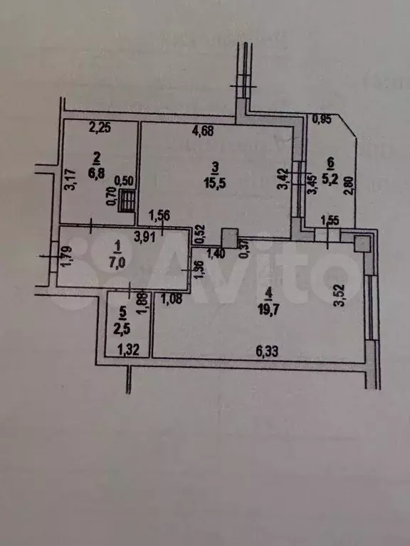 1-к. квартира, 52 м, 5/20 эт. - Фото 0