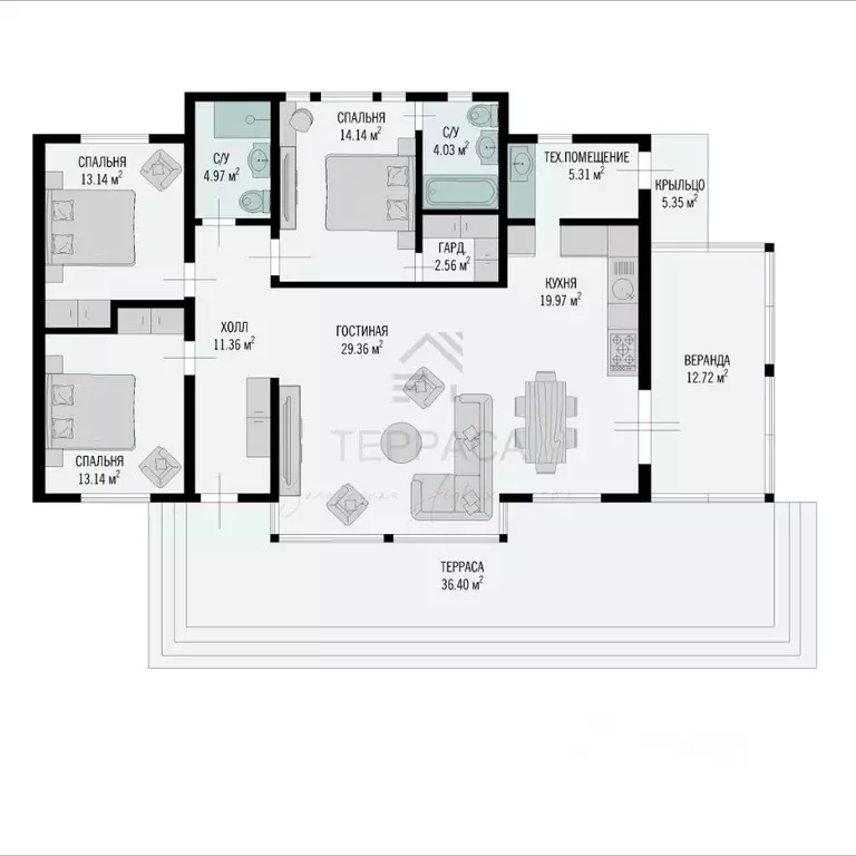 Дом в Ленинградская область, Всеволожский район, Токсовское городское ... - Фото 2