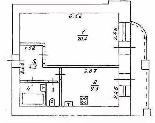 1-к кв. Кировская область, Киров ул. Кольцова, 15 (38.2 м) - Фото 1