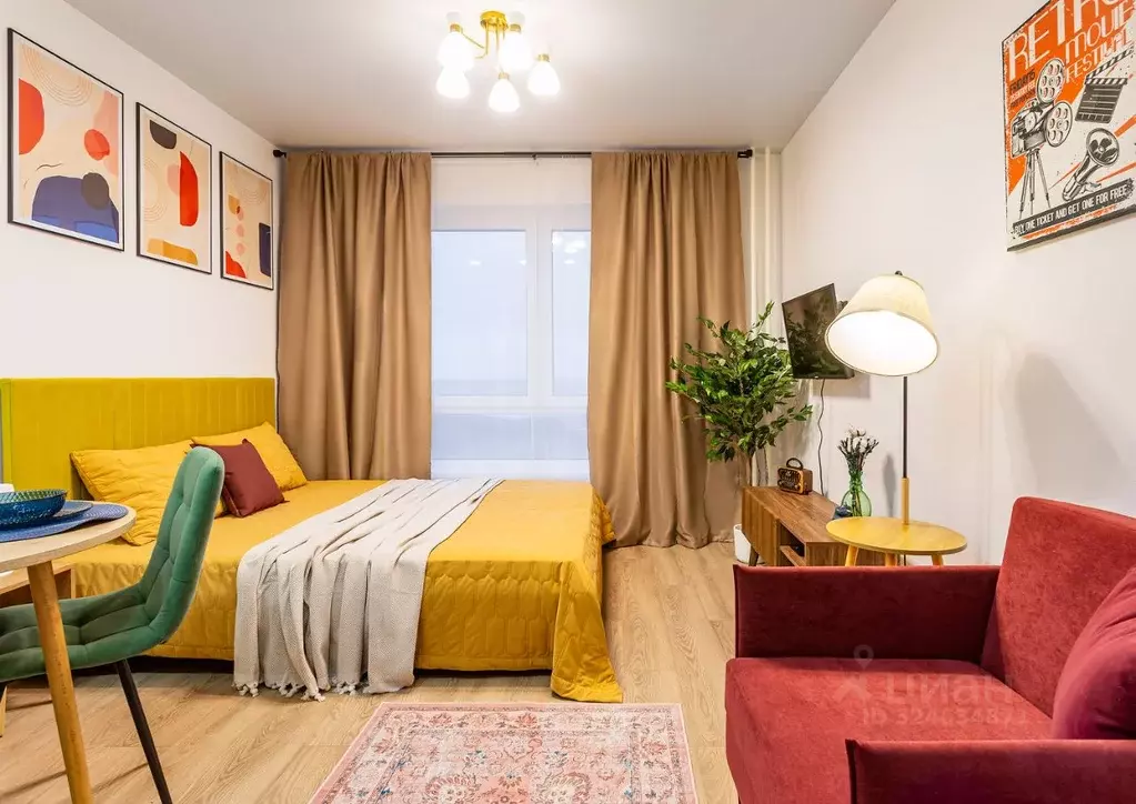 Студия Москва ул. Трехполье, 6к1 (22.0 м) - Фото 1