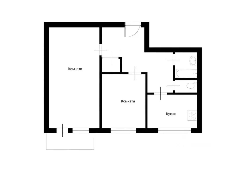 2-к кв. Москва Туристская ул., 23 (46.0 м) - Фото 1