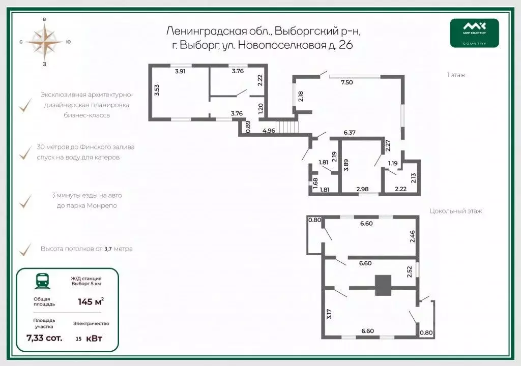 Дом в Ленинградская область, Выборг Новопоселковая ул., 26 (145 м) - Фото 2