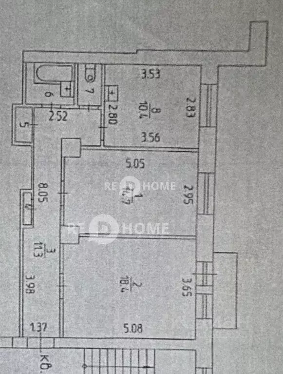 2-к кв. Пермский край, Пермь Комсомольский просп., 86 (60.4 м) - Фото 2