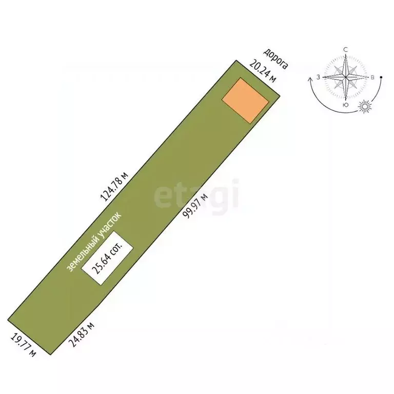 Дом в Крым, Симферопольский район, Трудовское с/пос, с. Денисовка  (59 ... - Фото 2