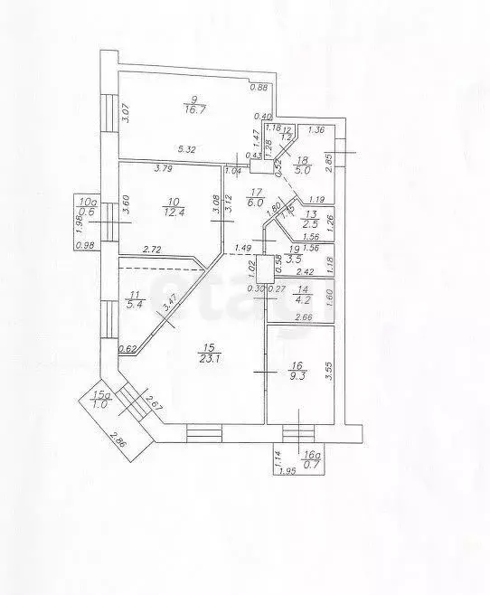 3-к кв. Татарстан, Казань Университетская ул., 4 (89.3 м) - Фото 1