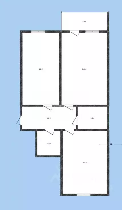 2-к кв. Дагестан, Махачкала ул. Шелковая, 17 (84.0 м) - Фото 1