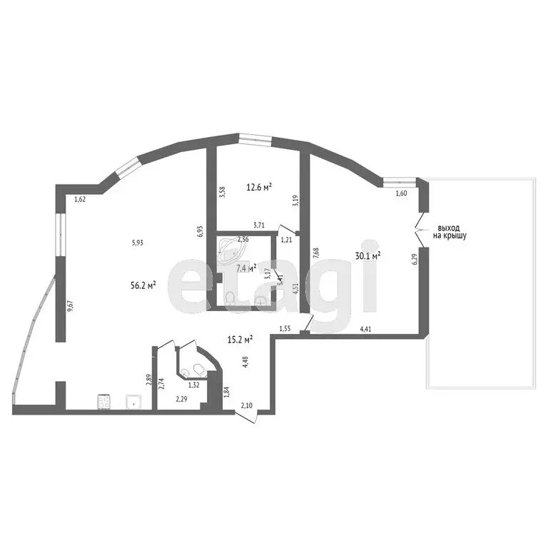 3-комнатная квартира: Тюмень, улица Челюскинцев, 28 (135.1 м) - Фото 0
