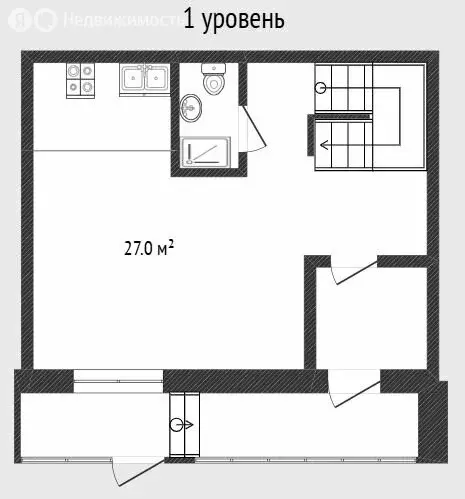 2-комнатная квартира: Тюмень, улица Николая Глебова, 3 (69.6 м) - Фото 1
