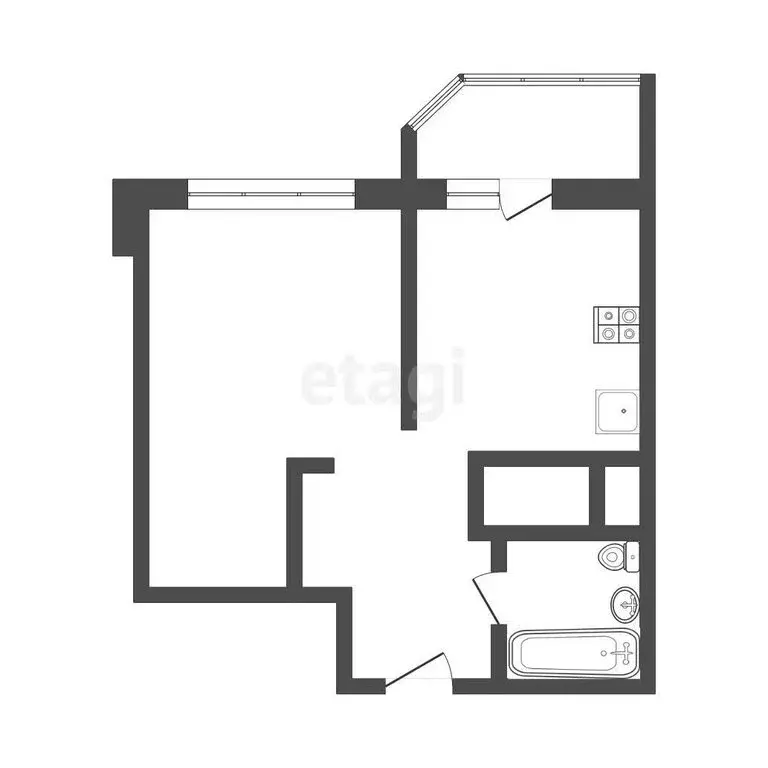 1-комнатная квартира: Балашиха, Балашихинское шоссе, 10 (37.9 м) - Фото 1