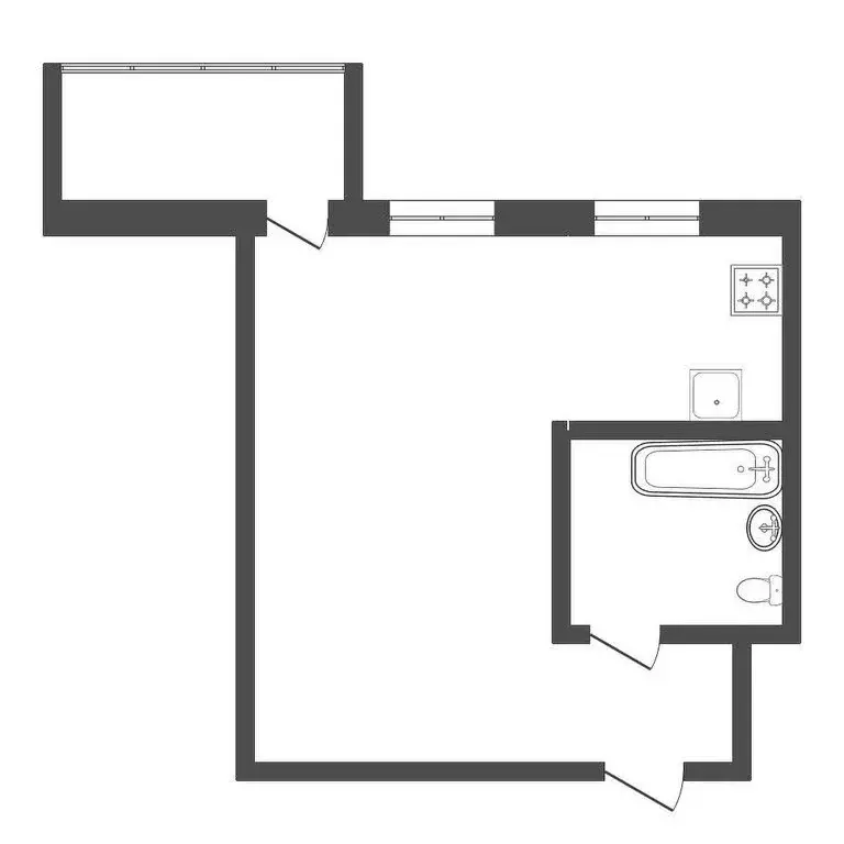 1-комнатная квартира: Тюмень, улица Мельникайте, 90А (27.8 м) - Фото 2