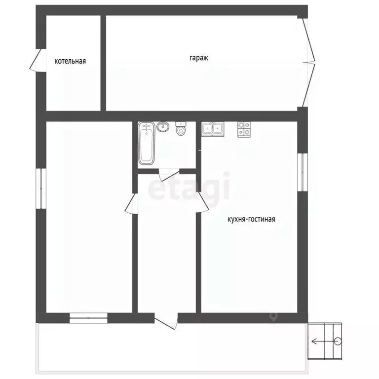 Дом в Забайкальский край, Читинский район, с. Засопка ул. Ягодная (96 ... - Фото 2