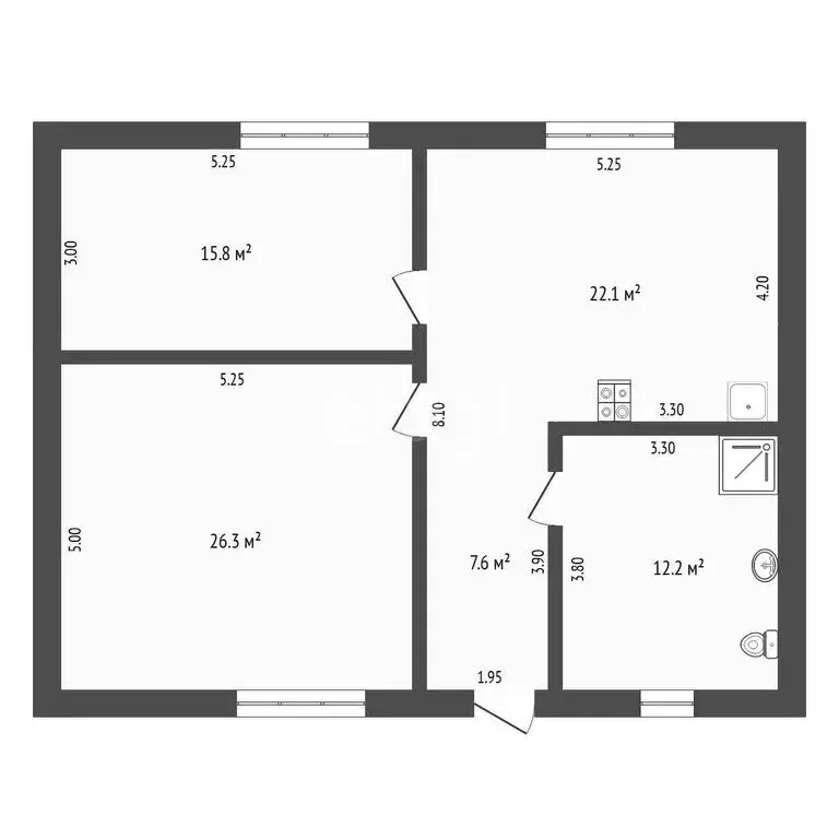 Дом в Перевалово, 11-й федеральный проезд (87.5 м) - Фото 1