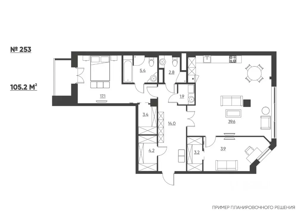3-к кв. Пермский край, Пермь Пермская ул., 33 (105.9 м) - Фото 1