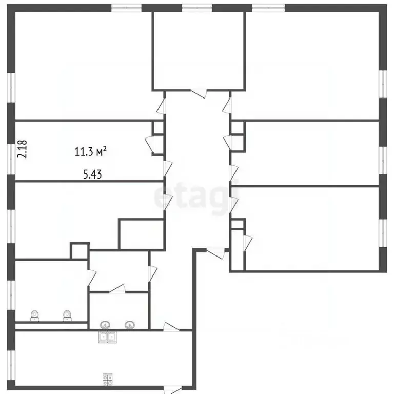 Комната Санкт-Петербург ул. Панфилова, 7Б (11.5 м) - Фото 2