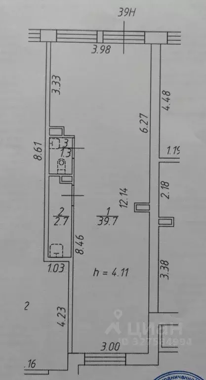 Помещение свободного назначения в Санкт-Петербург просп. Ветеранов, ... - Фото 2