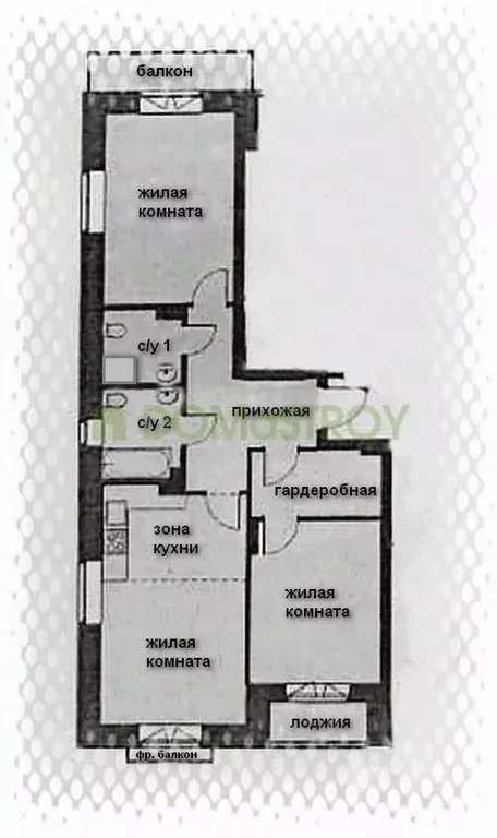 3-к кв. Новосибирская область, Новосибирск Охотская ул., 88/1 (70.3 м) - Фото 1