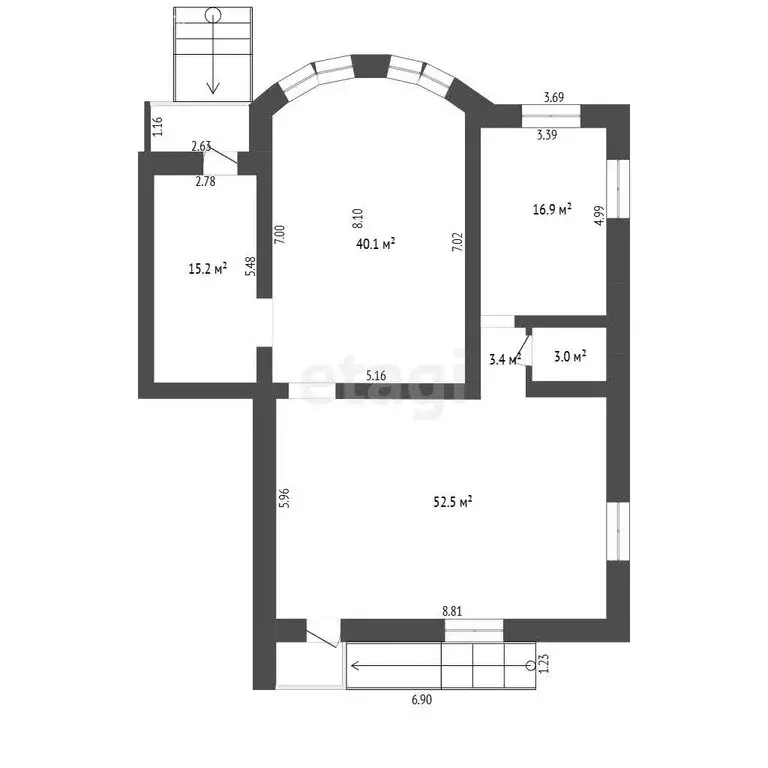 Торговая площадь (129.6 м) - Фото 1