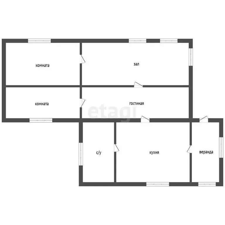 Дом в село Подовинное, Первомайская улица (59.7 м) - Фото 1