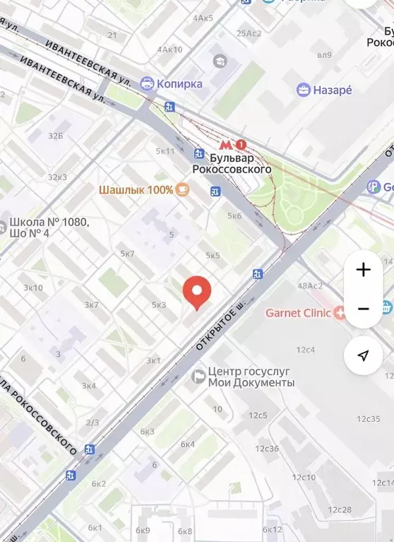 2-к кв. Москва Открытое ш., 5К2 (42.0 м) - Фото 2