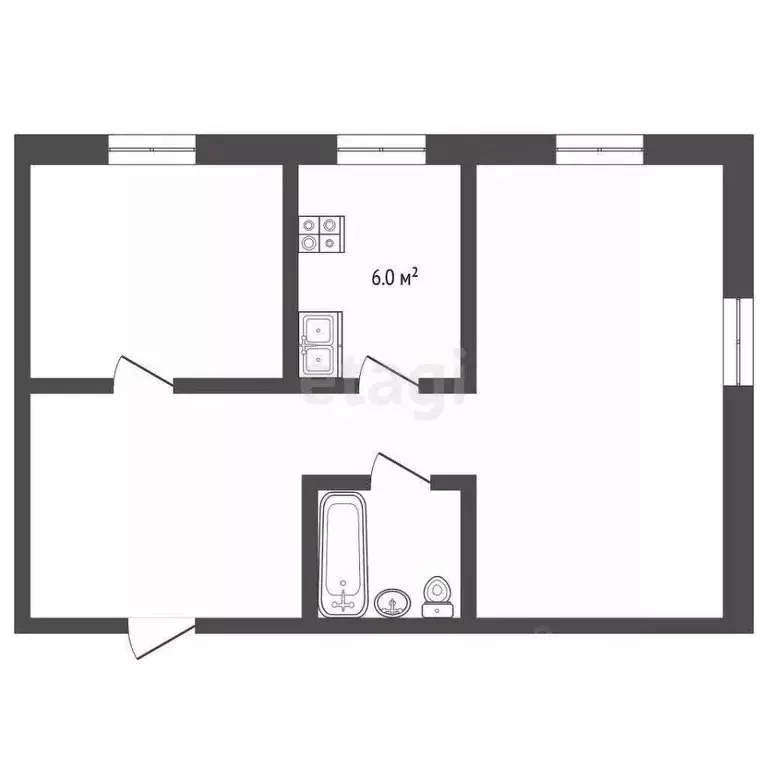 2-к кв. Москва Большая Черкизовская ул., 4К4 (37.0 м) - Фото 2