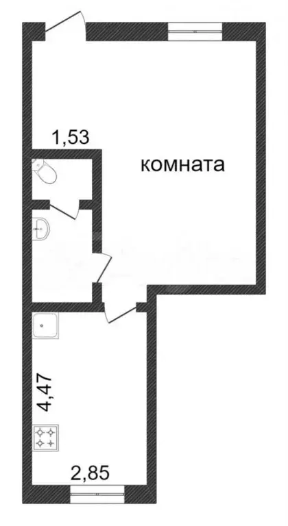 продам помещение свободного назначения, 47 м - Фото 0