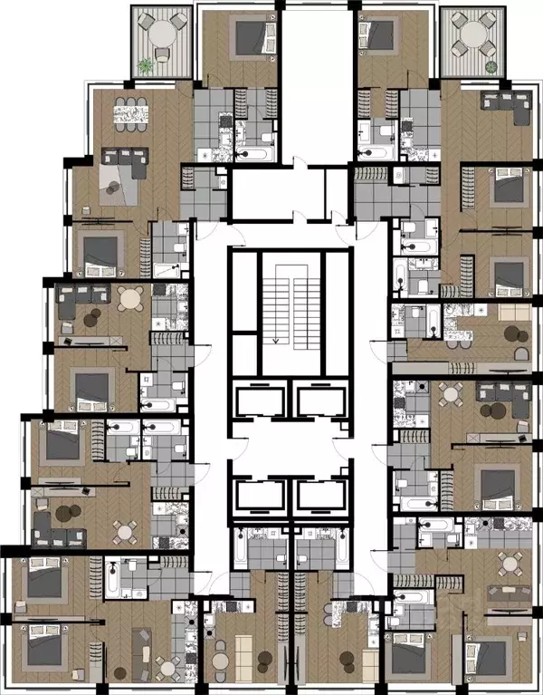 3-к кв. Москва ул. Берзарина, 37 (50.36 м) - Фото 1