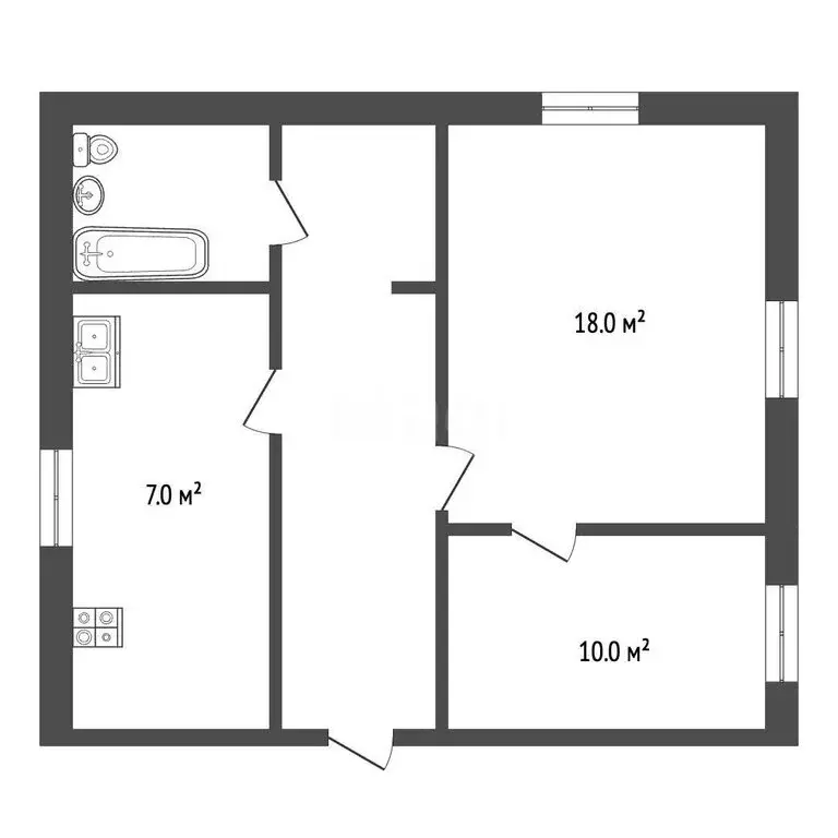 2-комнатная квартира: Самара, Арбатская улица, 9 (44.4 м) - Фото 0