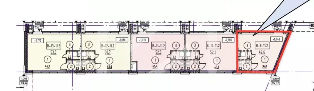 Помещение свободного назначения в Москва 3-я оч., Шагал жилой ... - Фото 2