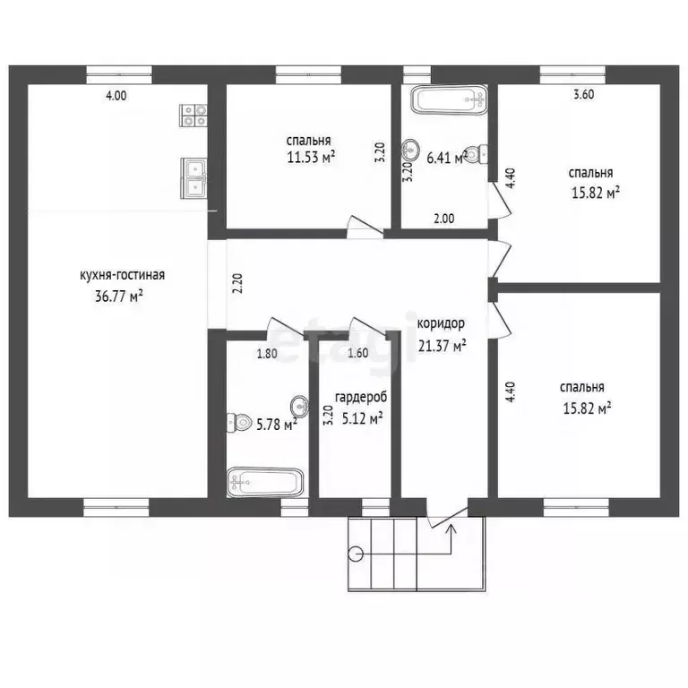 Дом в Крым, Симферопольский район, с. Мирное ул. Жасминовая (126 м) - Фото 2