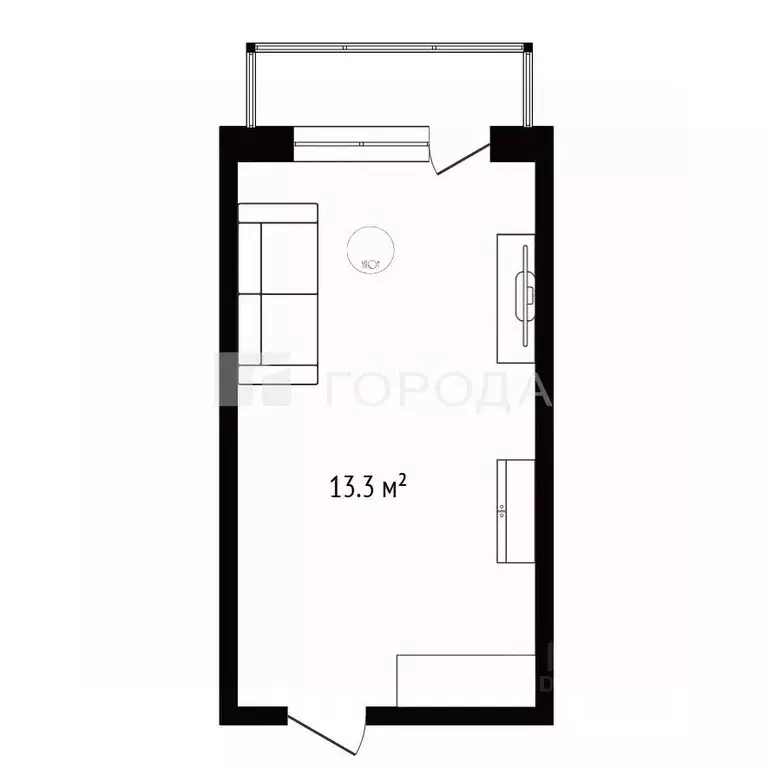 Комната Новосибирская область, Бердск ул. Попова, 35 (13.3 м) - Фото 2