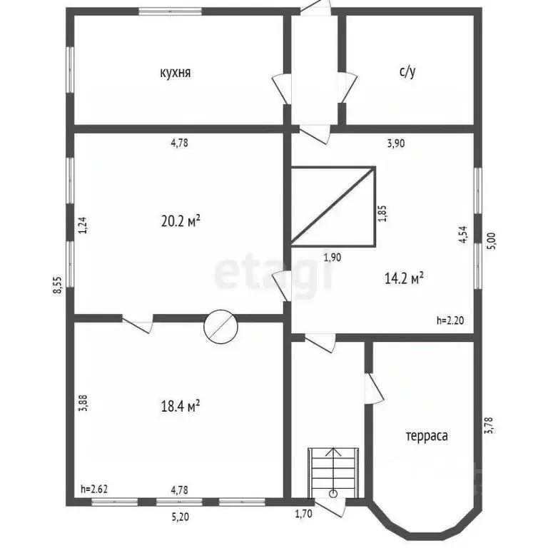 Дом в Владимирская область, Ковровский район, пос. Мелехово ул. ... - Фото 2