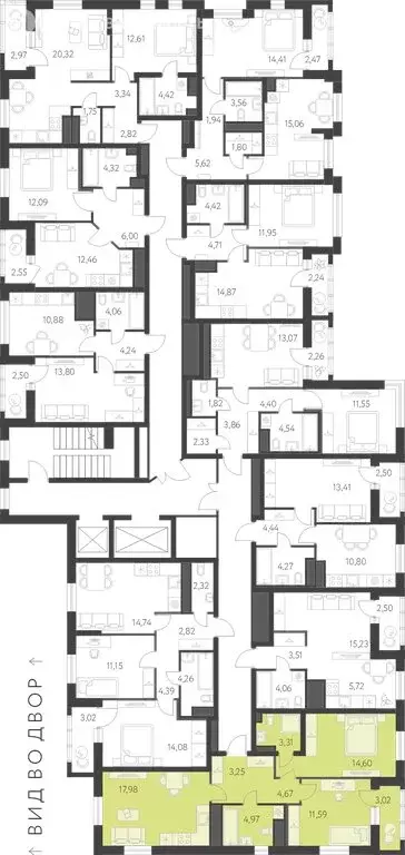 2-комнатная квартира: Екатеринбург, улица Академика Парина, 27 (61.94 ... - Фото 1