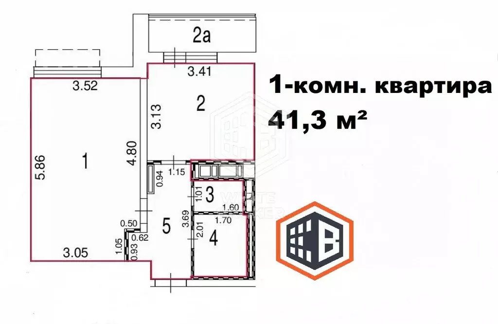 1-комнатная квартира: Москва, Базовская улица, 24Б (41.3 м) - Фото 2