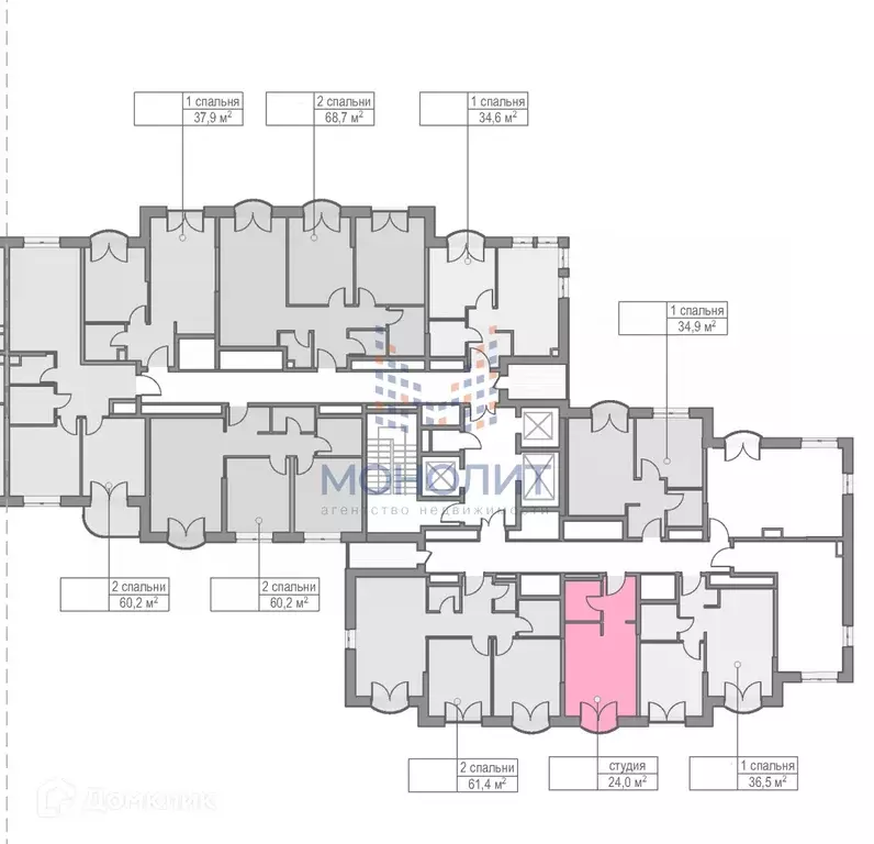 Продаётся квартира-студия, 24.03 м - Фото 0