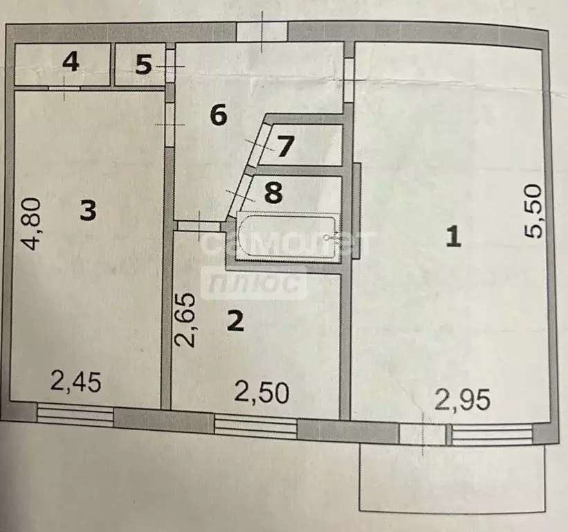 2-к кв. Белгородская область, Белгород ул. Николая Чумичова, 123 (43.9 ... - Фото 1