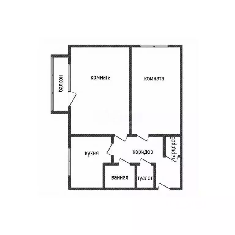 2-к кв. Приморский край, Большой Камень ул. Карла Маркса, 21Б (42.9 м) - Фото 1
