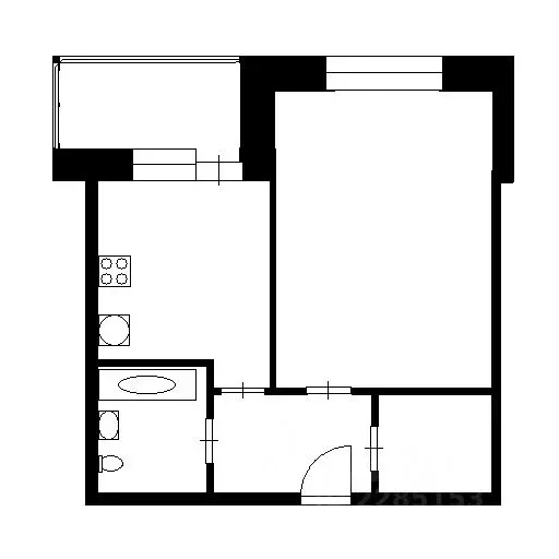 1-к кв. Московская область, Звенигород Одинцовский городской округ, ... - Фото 2