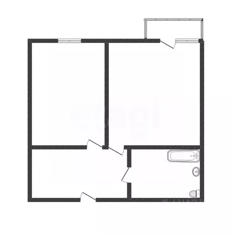 1-к кв. Белгородская область, Белгород Харьковская ул., 5к1 (40.0 м) - Фото 2