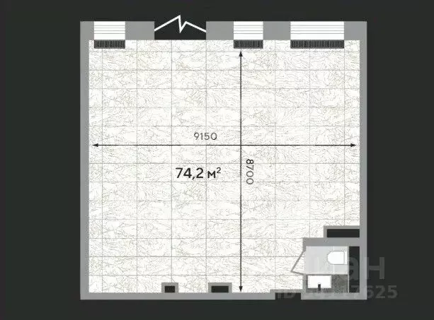 Торговая площадь в Москва Зорге 9 жилой комплекс, 9Ак6 (74 м) - Фото 1