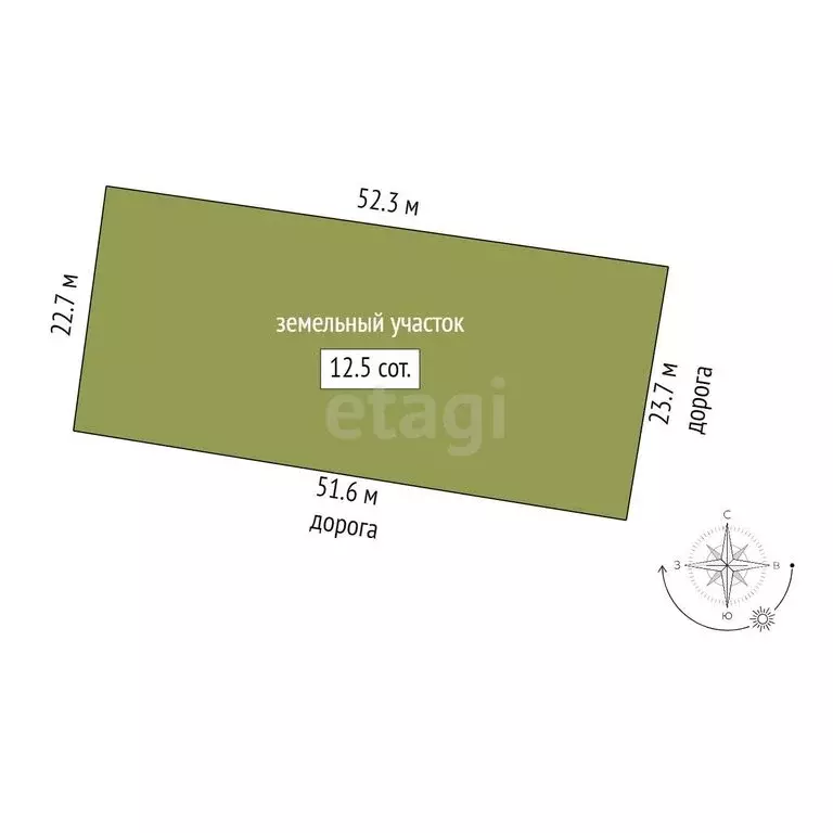 Участок в посёлок городского типа Тугулым, улица Победы (12.5 м) - Фото 1