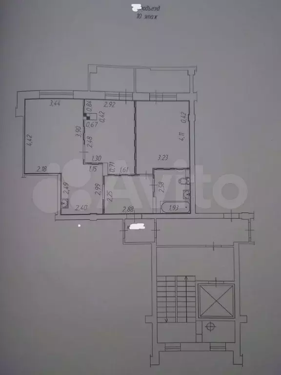 2-к. квартира, 59,5 м, 10/10 эт. - Фото 0