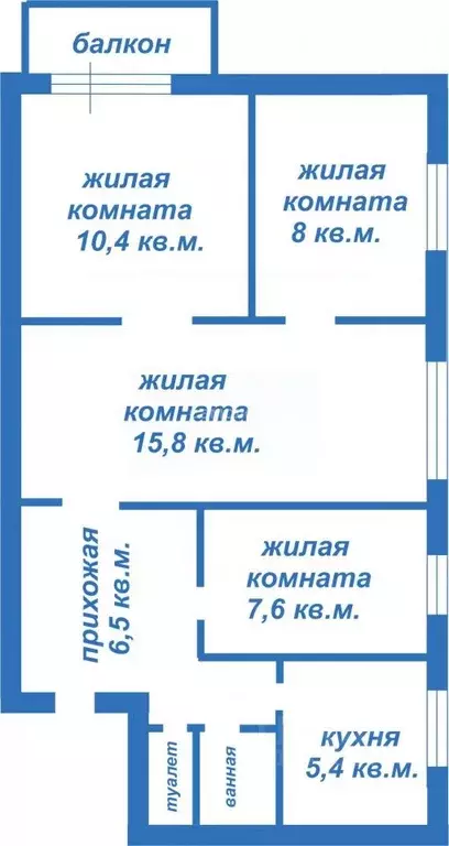 4-к кв. Амурская область, Благовещенск пос. Астрахановка, ул. ... - Фото 2