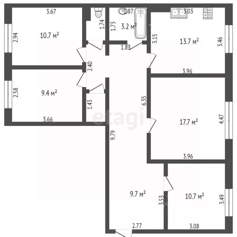 4-к кв. Ямало-Ненецкий АО, Пуровский район, Уренгой пгт, Центральный ... - Фото 1