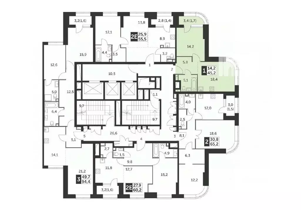 1-к кв. Москва ул. Вильгельма Пика, 1 (46.9 м) - Фото 2