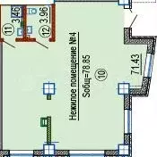 Продается помещение в новом большом ЖК 79 кв.м - Фото 0
