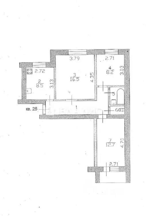 3-к кв. Пензенская область, Кузнецк ул. Белинского, 1 (60.9 м) - Фото 2