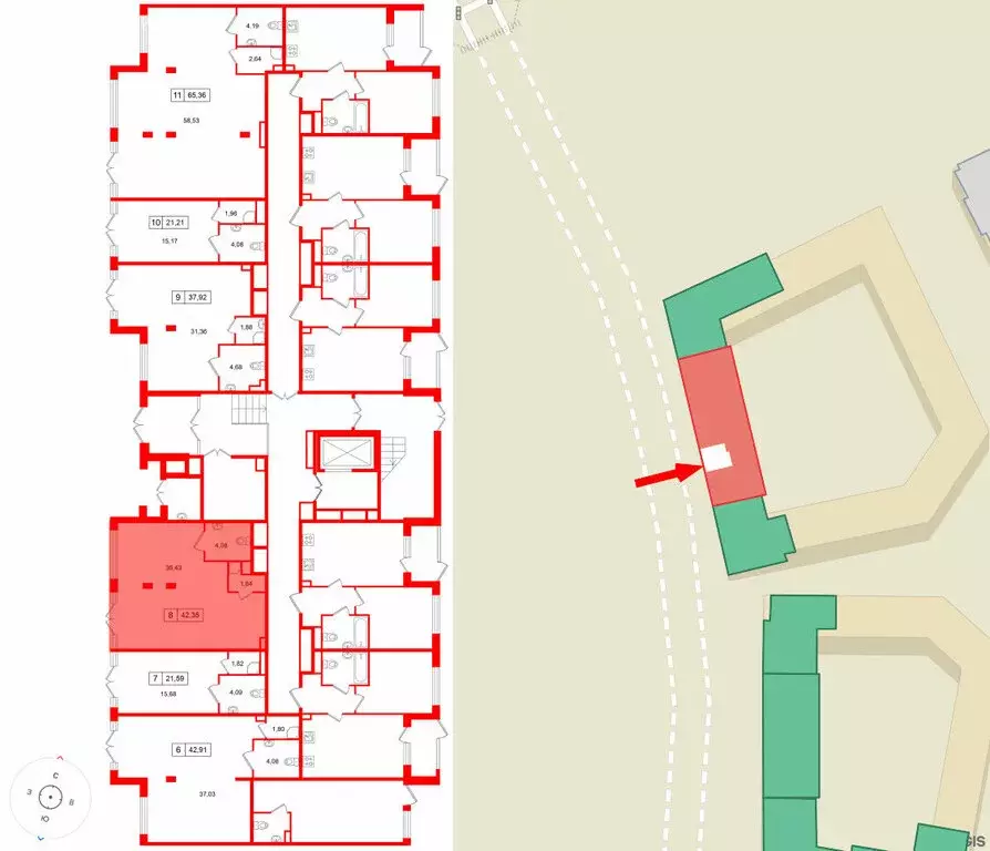 Помещение свободного назначения (42.35 м) - Фото 2