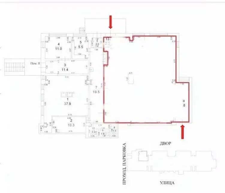 Помещение свободного назначения в Москва Новочеркасский бул., 13 (131 ... - Фото 2