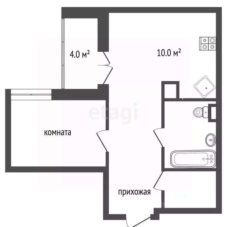 2-к кв. Московская область, Красногорск бул. Космонавтов, 17 (44.0 м) - Фото 1